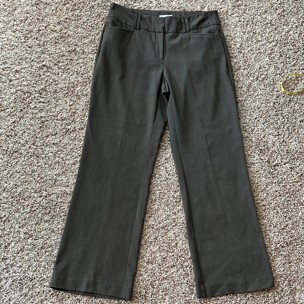 Classic Taupe Straight Leg Women's Pants